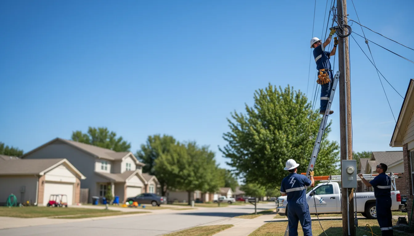 Residential electrician providing installation services in Caledonia, ND